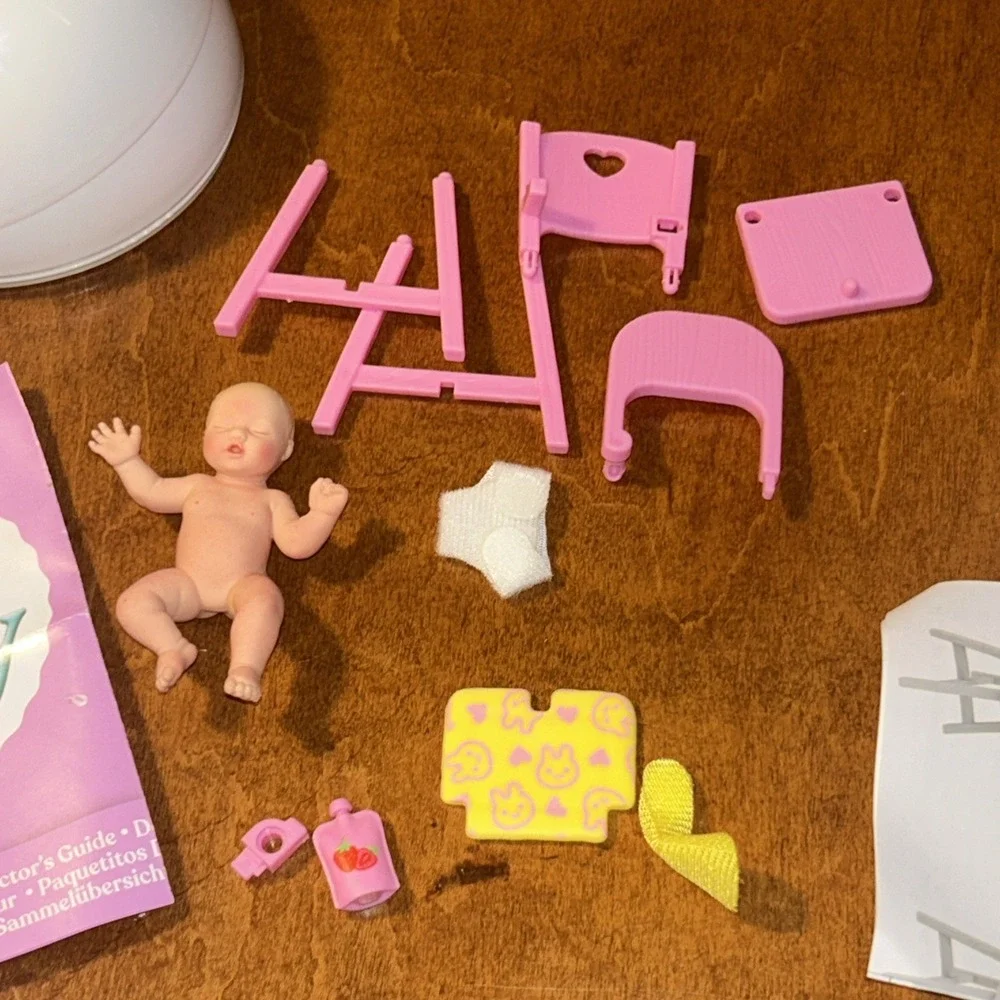 Zuru My Mini Baby Series 2 Highchair Pink + Yellow B2